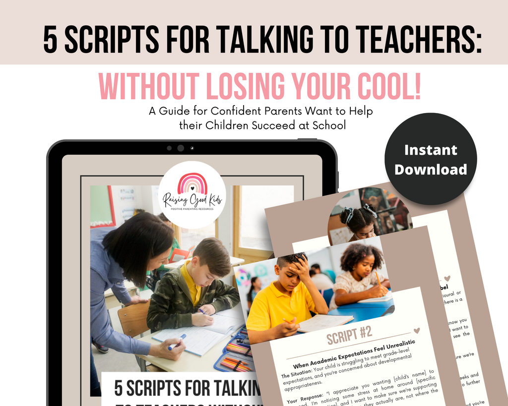 Parent-Teacher Conversation Scripts: Navigate Difficult Conversations with Confidence & Calm