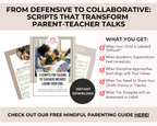 Parent-Teacher Conversation Scripts: Navigate Difficult Conversations with Confidence & Calm